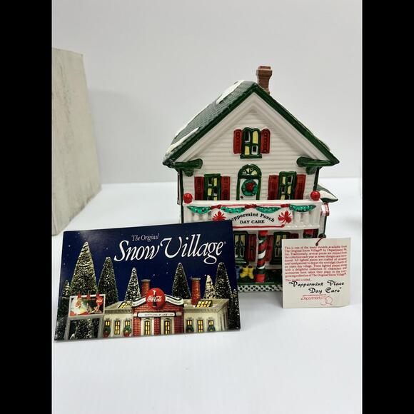Dept. 56 Snow Village "Peppermint Porch Day Care" - Retired w/Box - Picture 8 of 9